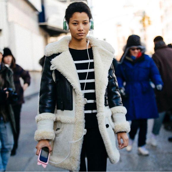 Coach Rare Shearling & Leather Coat - Picture 14 of 14